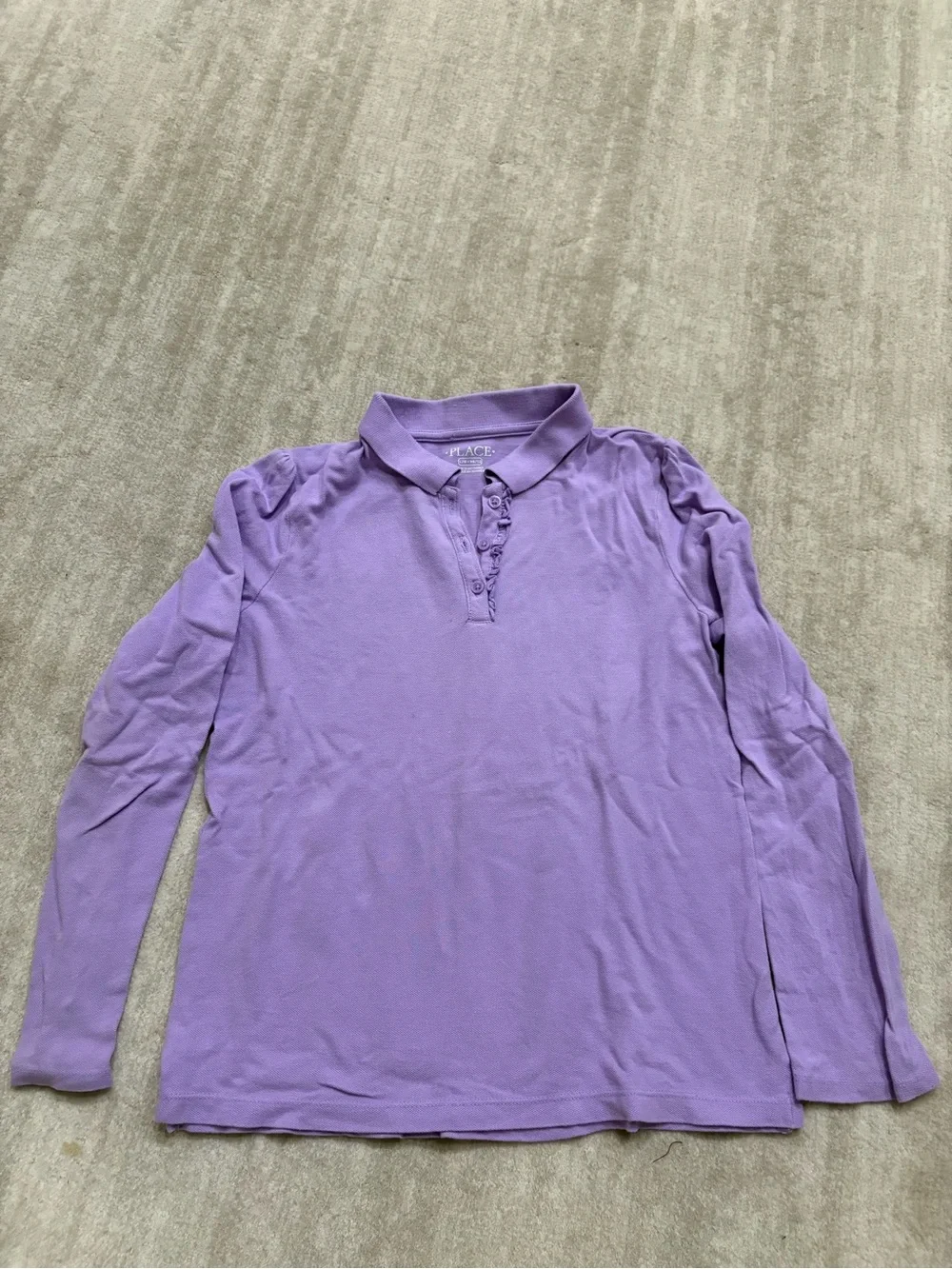 The Children's Place Purple Long Sleeve Polo Shirt. Size L (10/12)